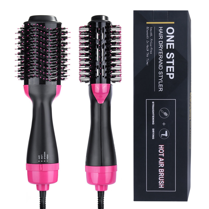 뜨거운 공기 브러시 헤어 드라이어 및 Volumizer 4-에서 -1 살롱 부정적인 론 스타일링 헤어 드라이어 브러시 세라믹 전기 블로우 건조기 경기자